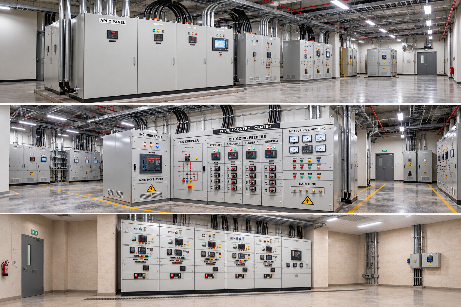 Industrial electrical control panel installations